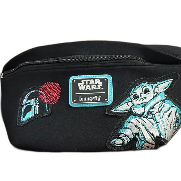 Loungefly Star Wars Black Bag with Teal and Red Details - Picture 1 of 9